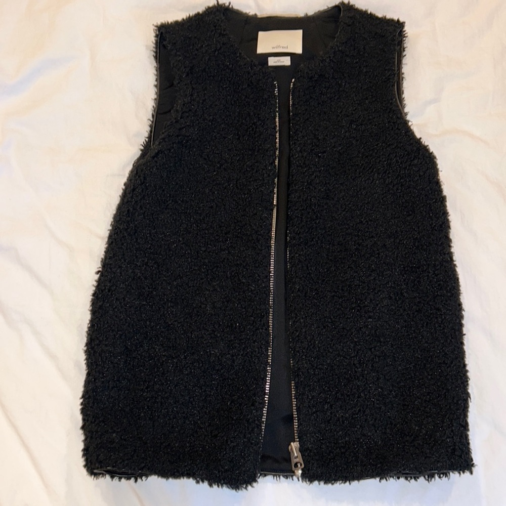 Wilfred Black Teddy Vest